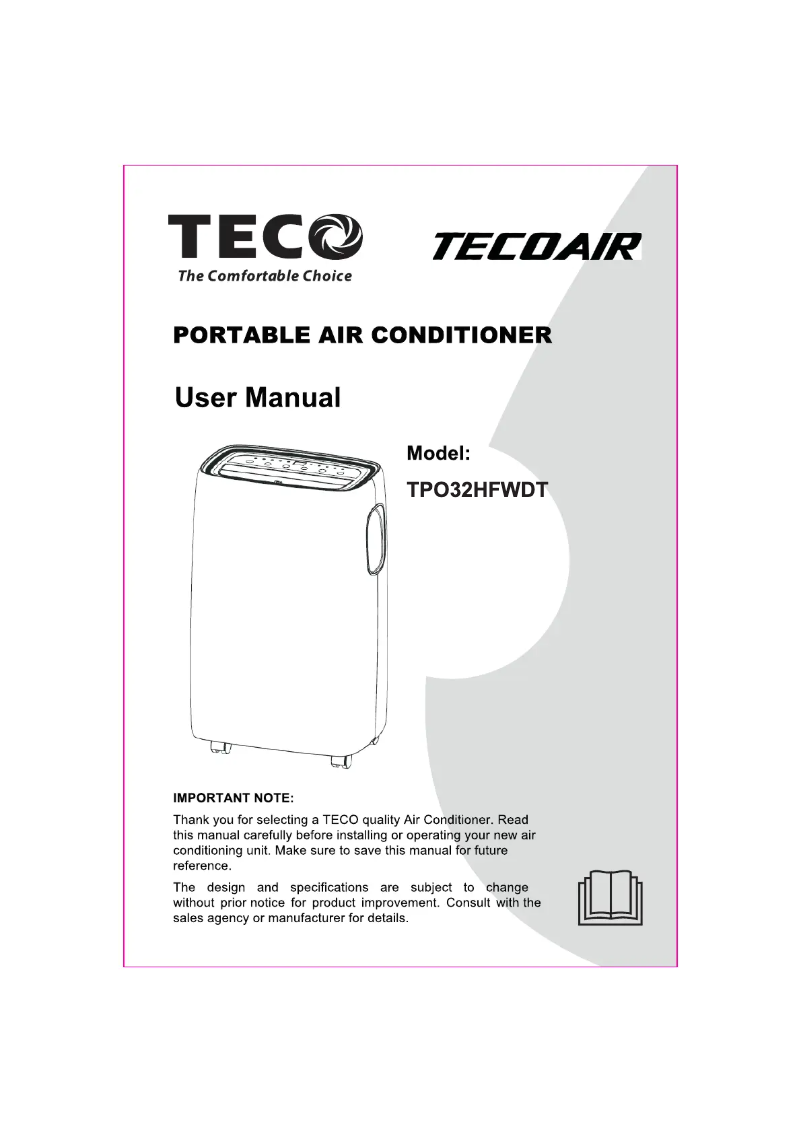 Page 1 de la notice Manuel utilisateur Teco TPO32HFWDT