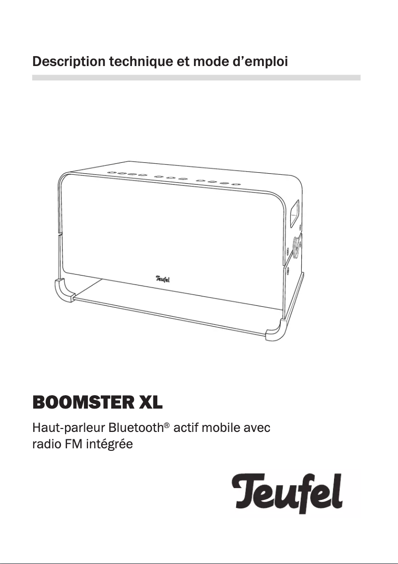 Page 1 de la notice Manuel utilisateur Teufel Boomster XL