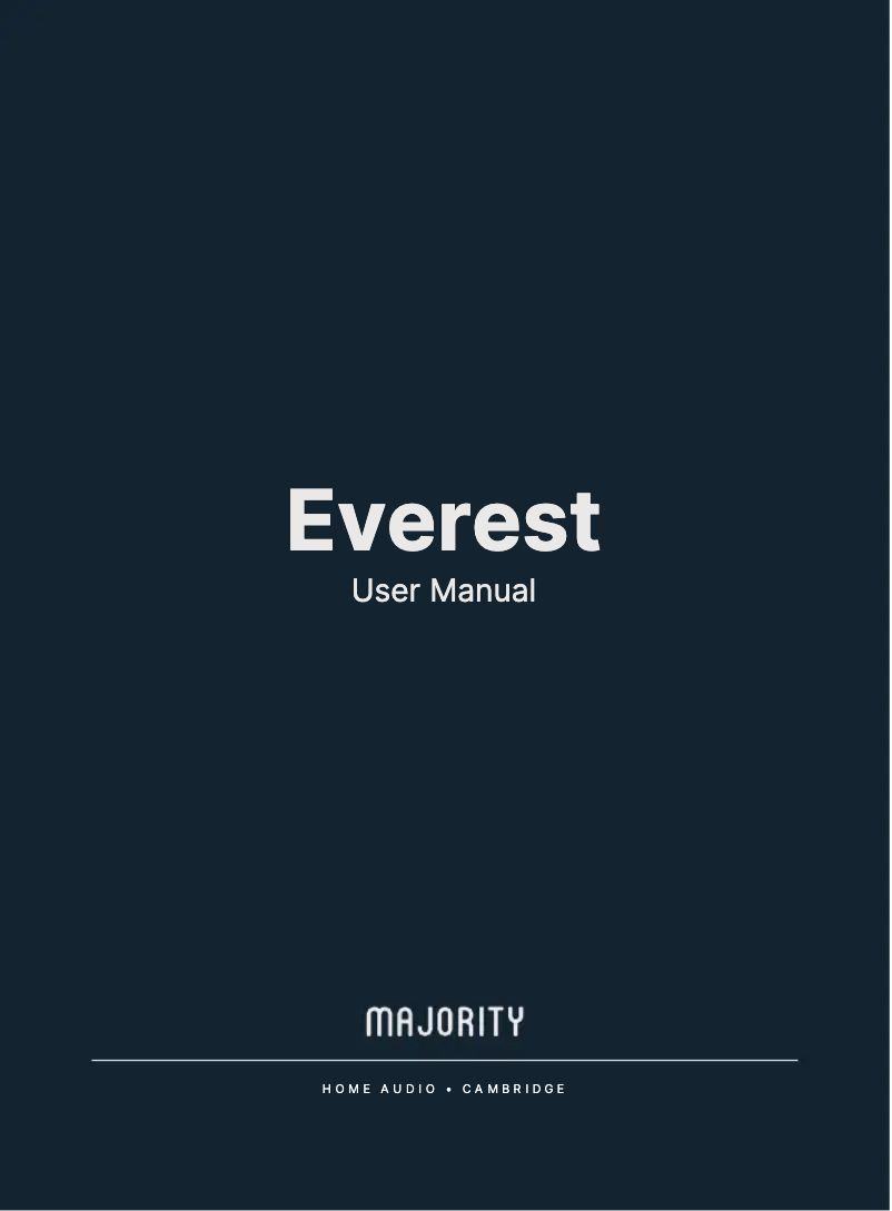 Page 1 de la notice Manuel utilisateur Majority Everest