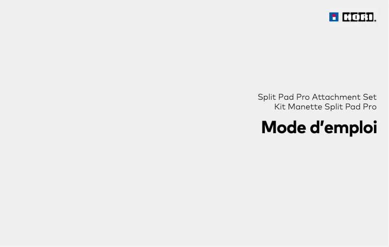 Page n°1 - Manuel utilisateur Hori Split Pad Pro