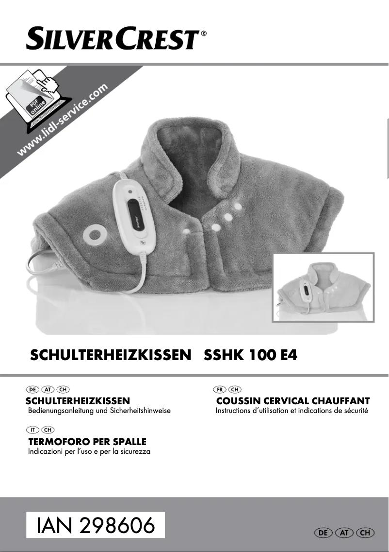 Page n°1 - Manuel utilisateur SilverCrest SSHK 100 E4