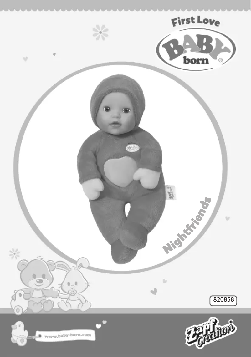 Page 1 de la notice Manuel utilisateur BABY born 820858