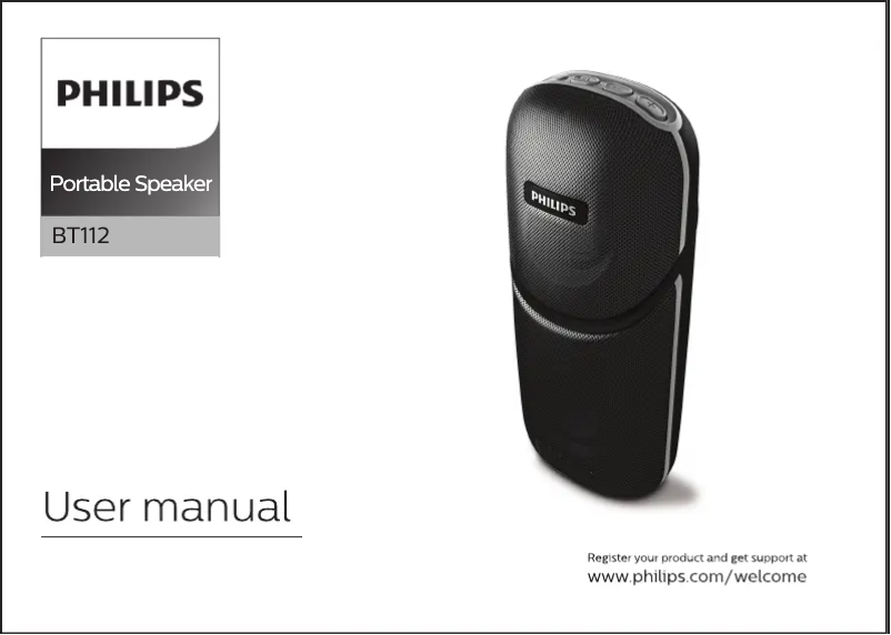 Page 1 de la notice Manuel utilisateur Philips BT112