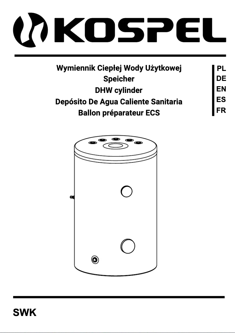 Imagen de la primera página del manual del dispositivo SWK-100