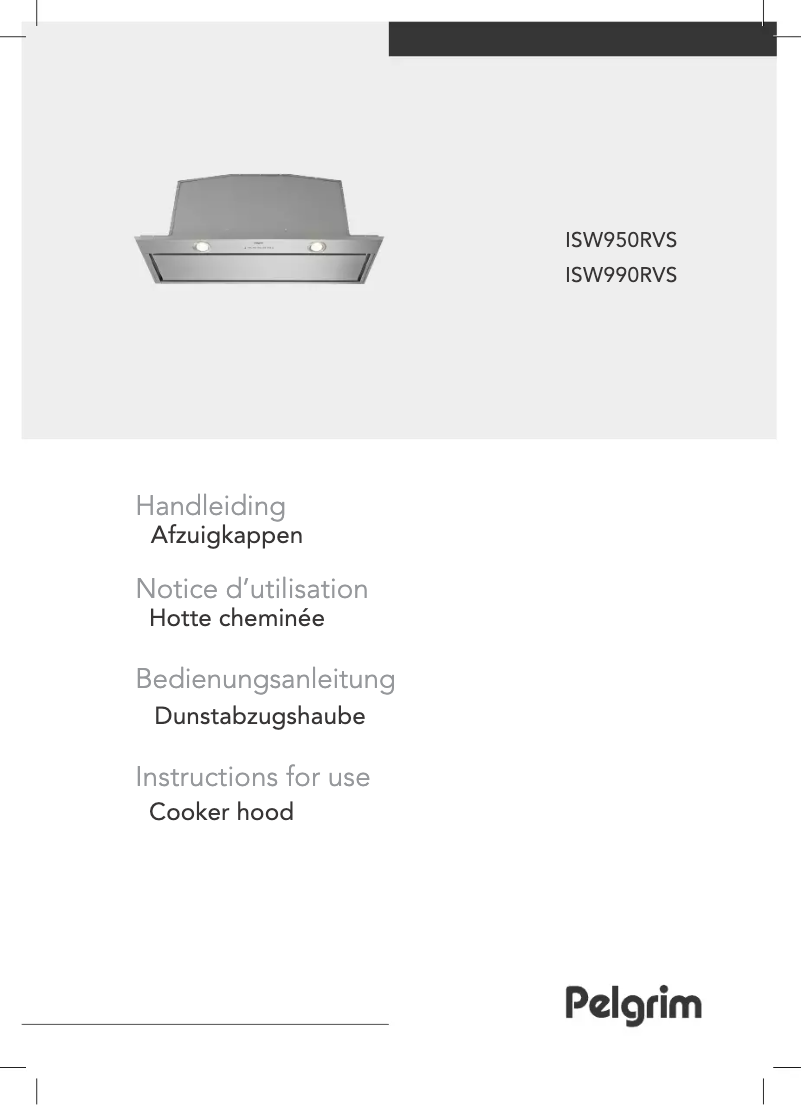 Page 1 de la notice Manuel utilisateur Pelgrim ISW950RVS