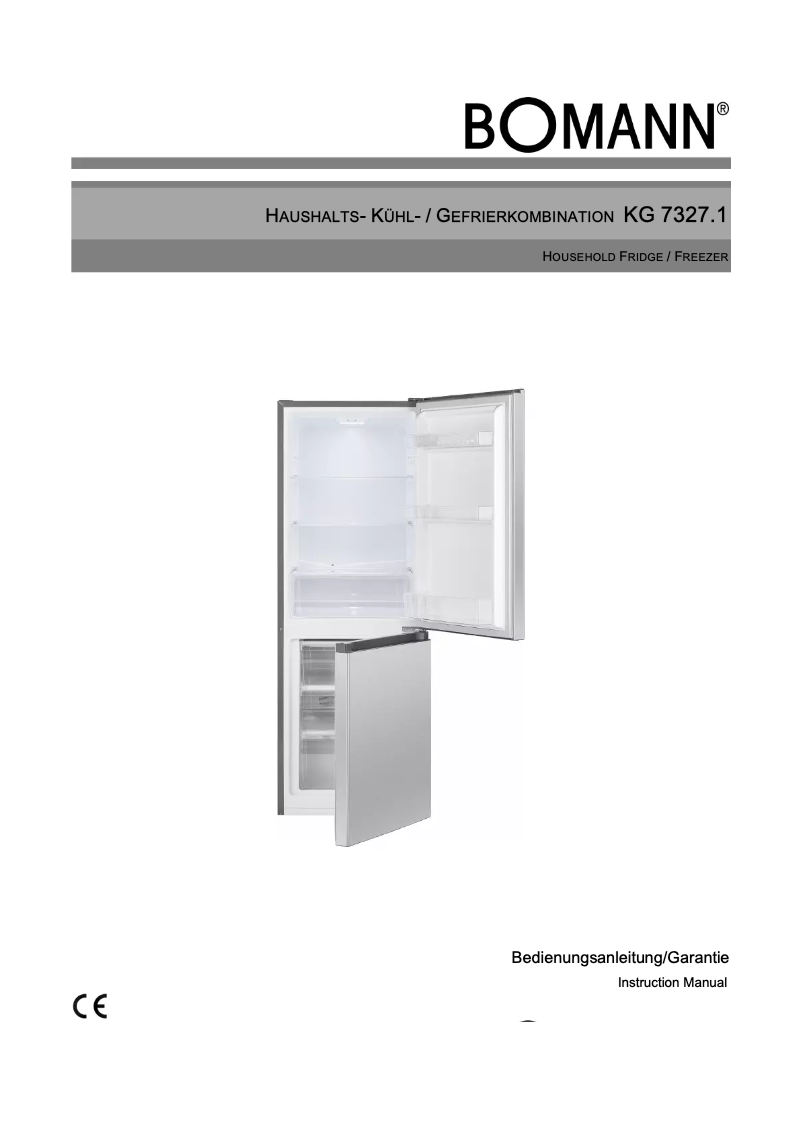 Image de la première page du manuel de l'appareil KG 7327.1
