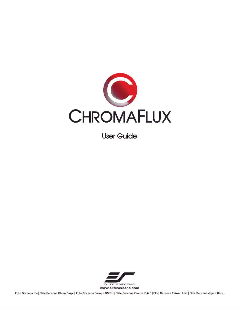 Página 1 del manual Manual de usuario Elite Screens S5D-B