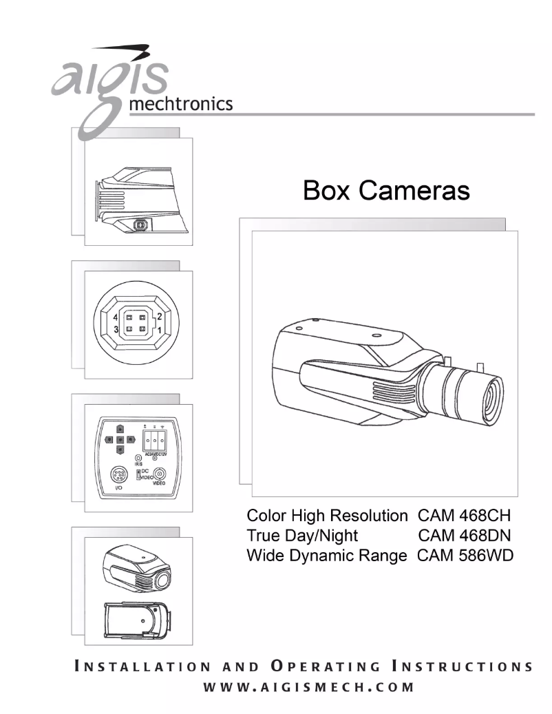 Image de la première page du manuel de l'appareil CAM586WD