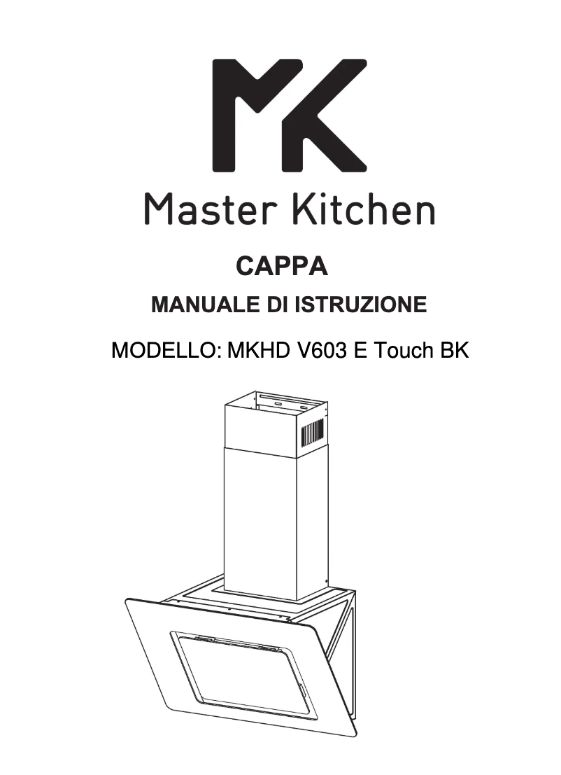 Page n°1 - Manuel utilisateur Master Kitchen MKHD V603 E TOUCH BK
