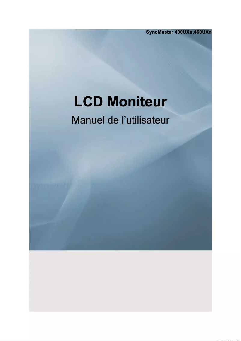 Image de la première page du manuel de l'appareil 400UX-M
