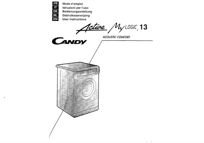Page 1 de la notice Manuel utilisateur Candy Activa MyLogic 13