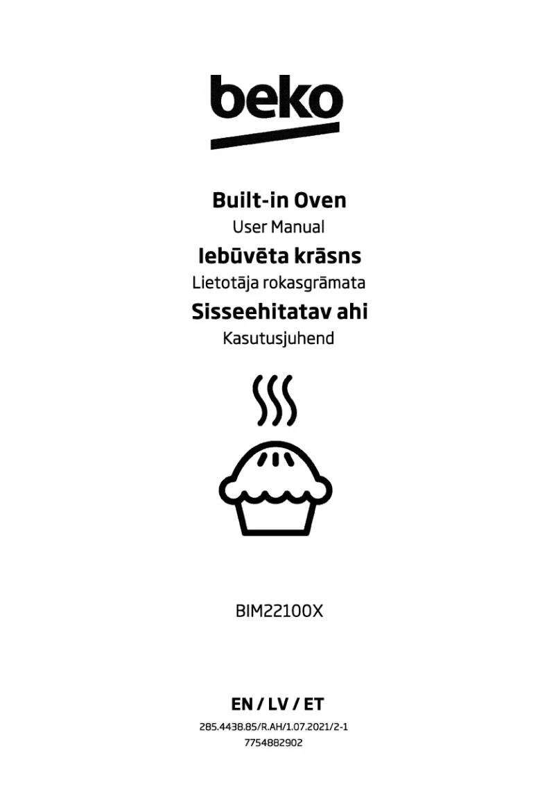 Page n°1 - Manuel utilisateur Beko BIM22100X