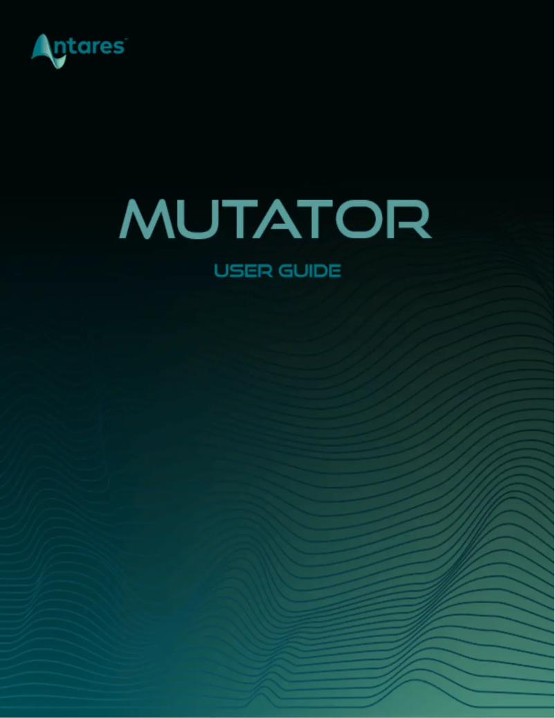 Image de la première page du manuel de l'appareil MUTATOR Evo