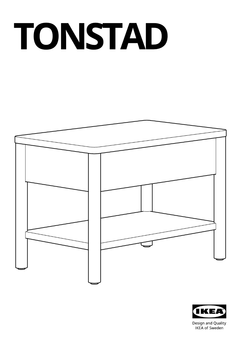 Image de la première page du manuel de l'appareil TONSTAD 105.569.75