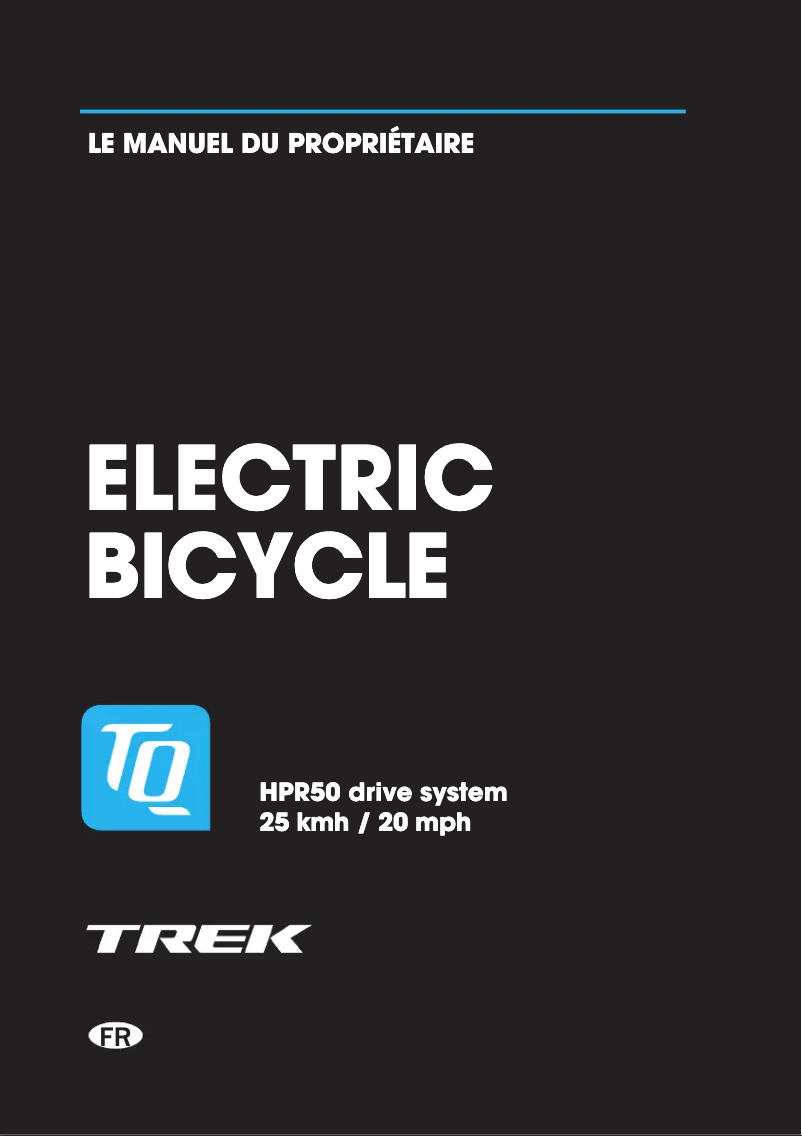 Page 1 de la notice Manuel utilisateur Trek Domane+ SLR 7