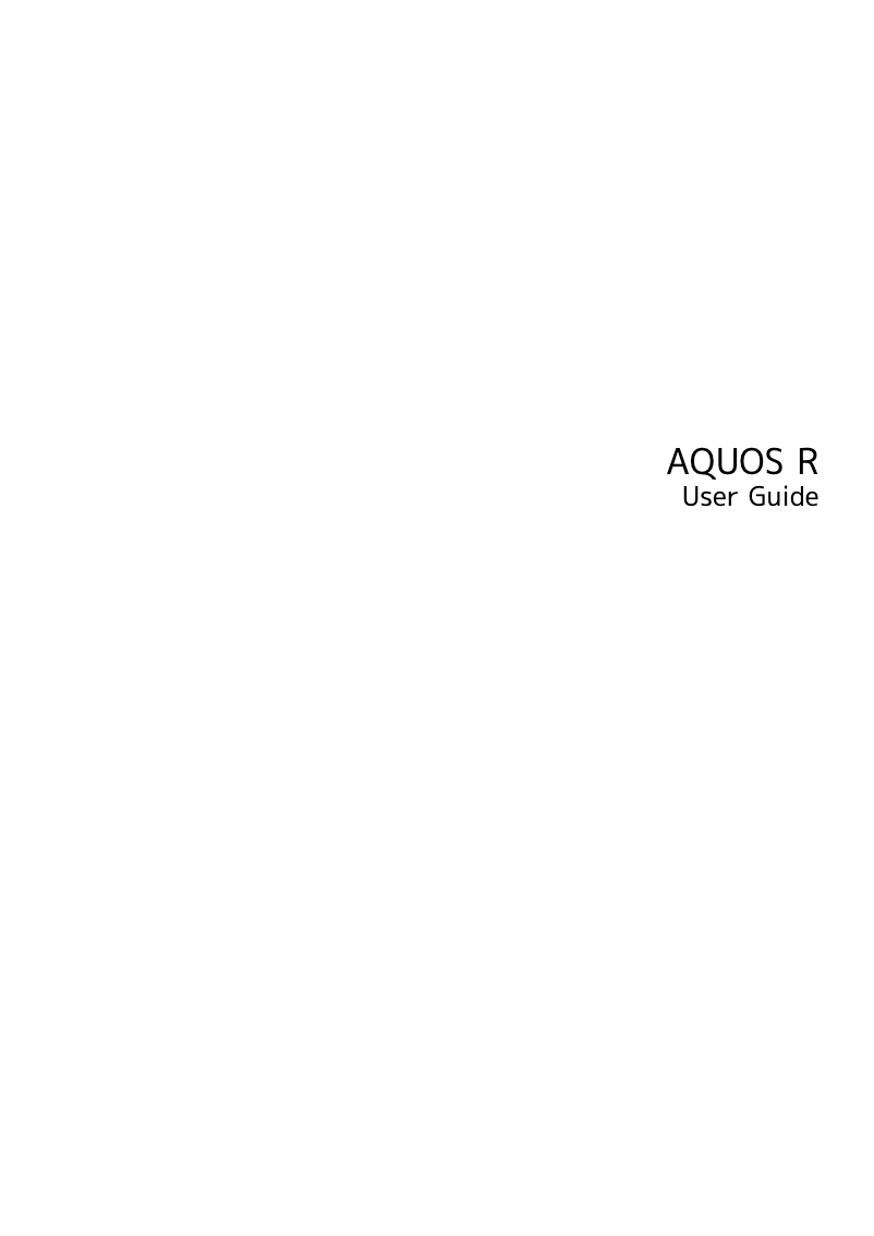 Image de la première page du manuel de l'appareil Aquos LC-26GA4U