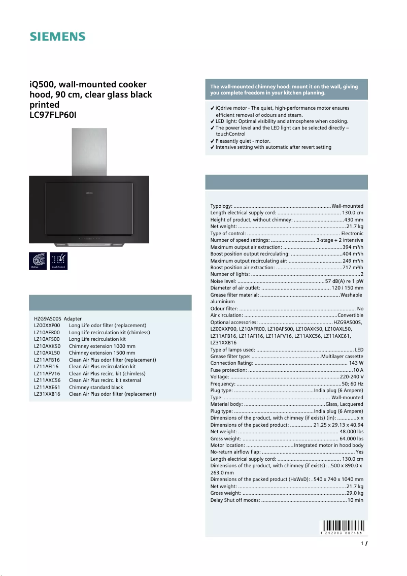 Image de la première page du manuel de l'appareil LC97FLP60I