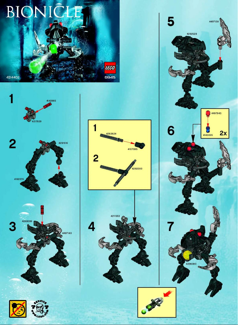 Page 1 de la notice Manuel utilisateur Lego Bad Guy 07