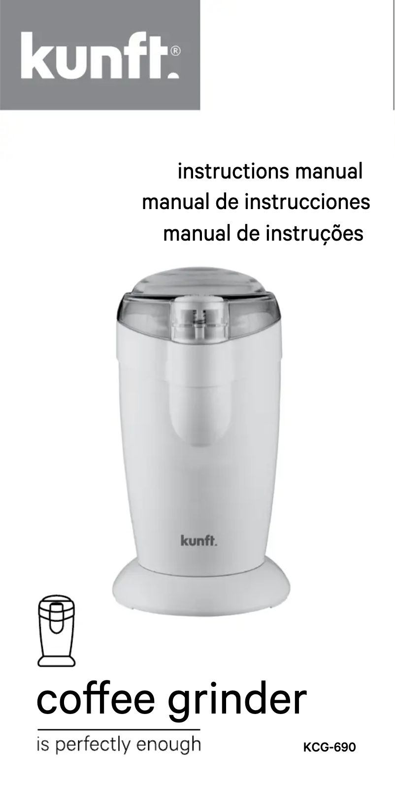 Page 1 de la notice Manuel utilisateur Kunft KCG-690