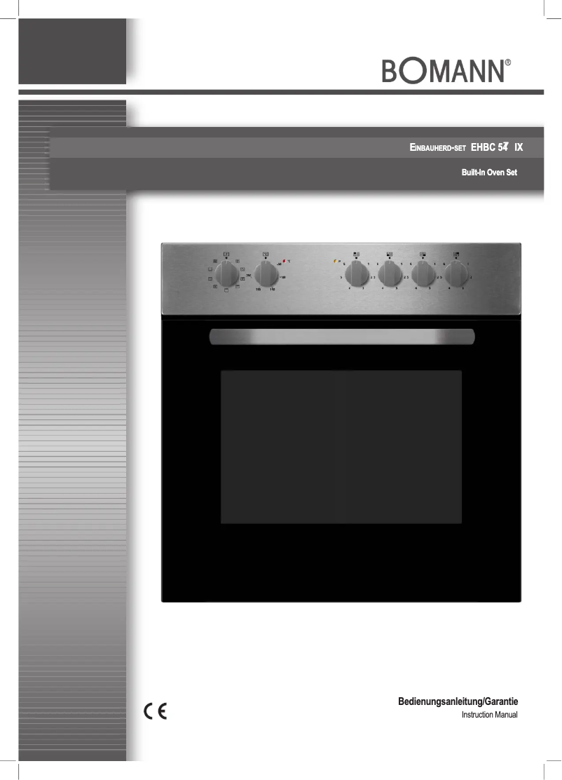 Image de la première page du manuel de l'appareil EHBC 547 IX