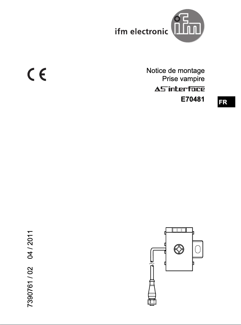 Page 1 de la notice Manuel utilisateur IFM E70481