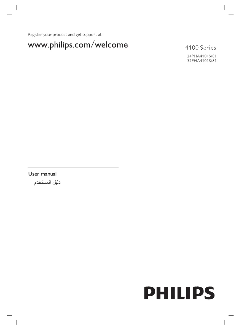 Page 1 de la notice Manuel utilisateur Philips 4000 series 32PHA4101S
