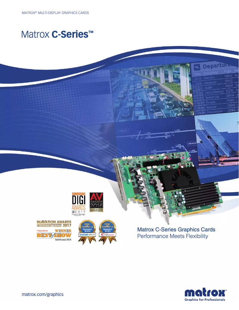 Page n°1 - Fiche technique Matrox C680 PCIe x16