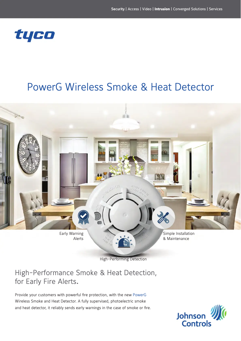 Page 1 de la notice Brochure DSC PG9936