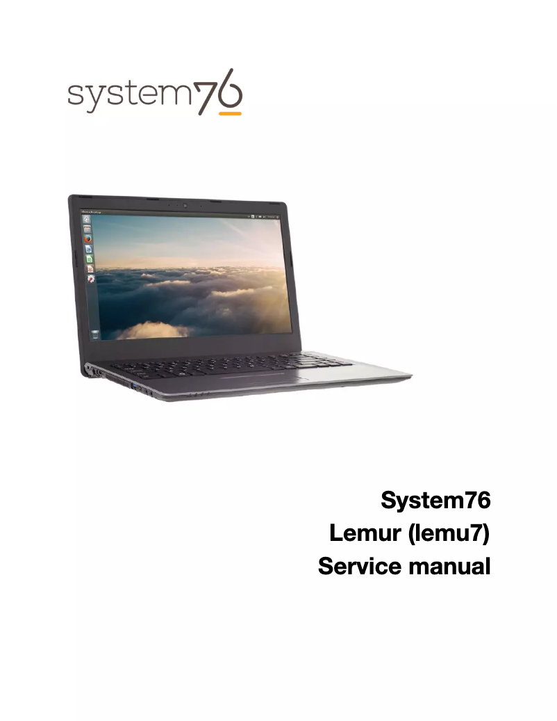 Page n°1 - Manuel utilisateur System76 Lemur Pro