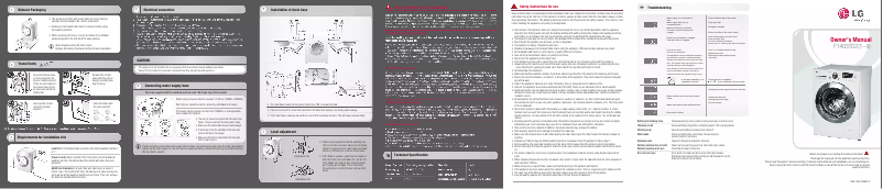 Page n°1 - Manuel utilisateur LG F1403TD25
