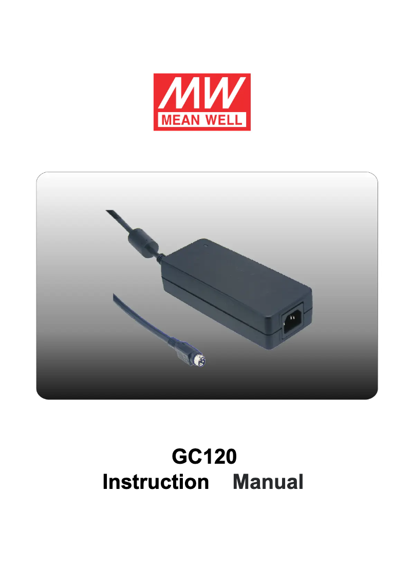 Página 1 del manual Manual de usuario Mean Well GC160