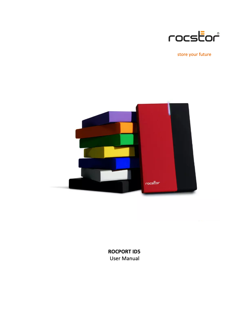 Page 1 de la notice Manuel utilisateur Rocstor Rocport ID 5