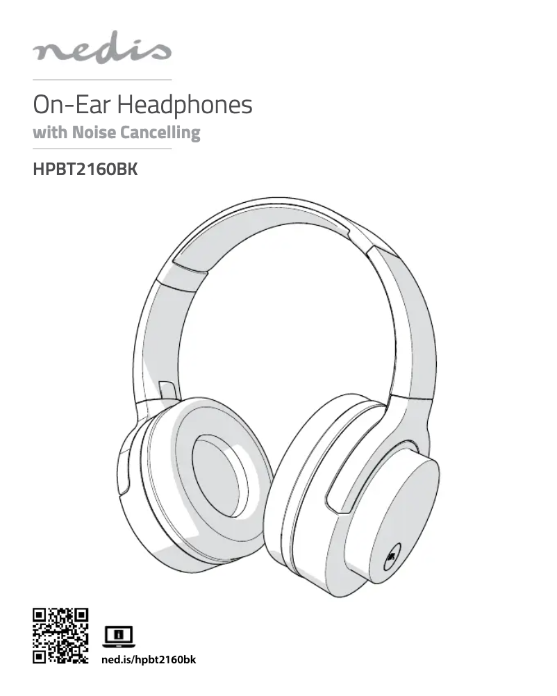 Page 1 de la notice Manuel utilisateur Nedis HPBT2160BK
