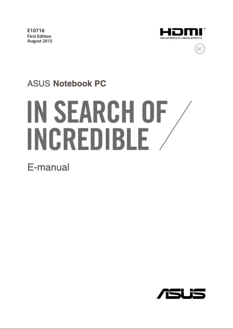 Page 1 de la notice Manuel utilisateur Asus ROG G752