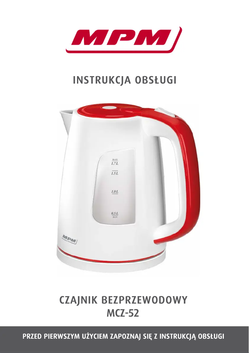 Page 1 de la notice Manuel utilisateur MPM MCZ-52