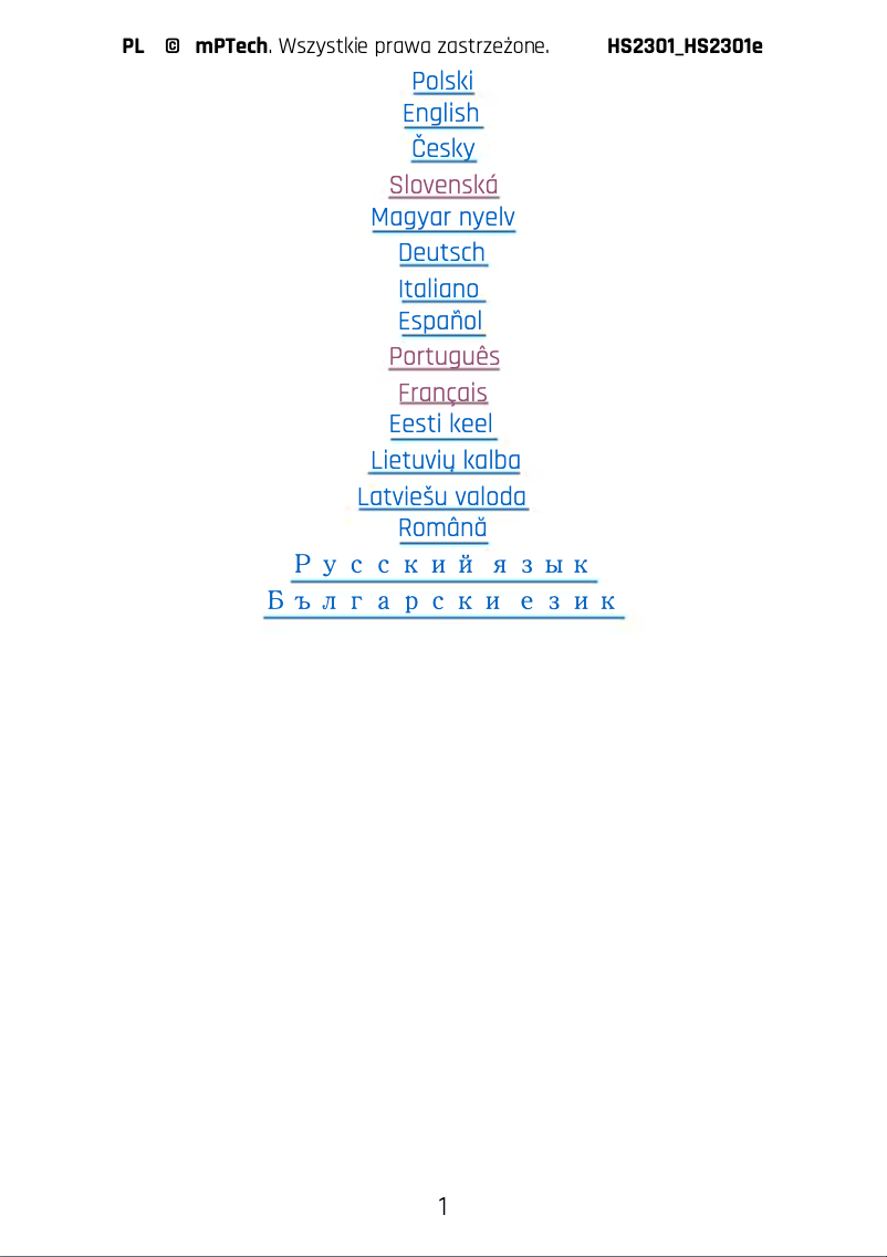 Página 1 del manual Manual de usuario Hammer BLADE V 5G