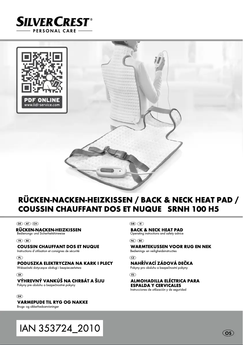 Page n°1 - Manuel utilisateur SilverCrest SRNH 100 G4