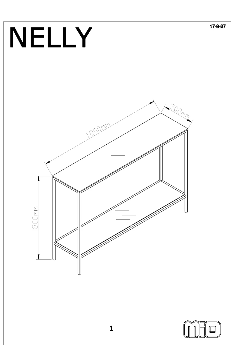 Page 1 de la notice Manuel utilisateur Mio Nelly