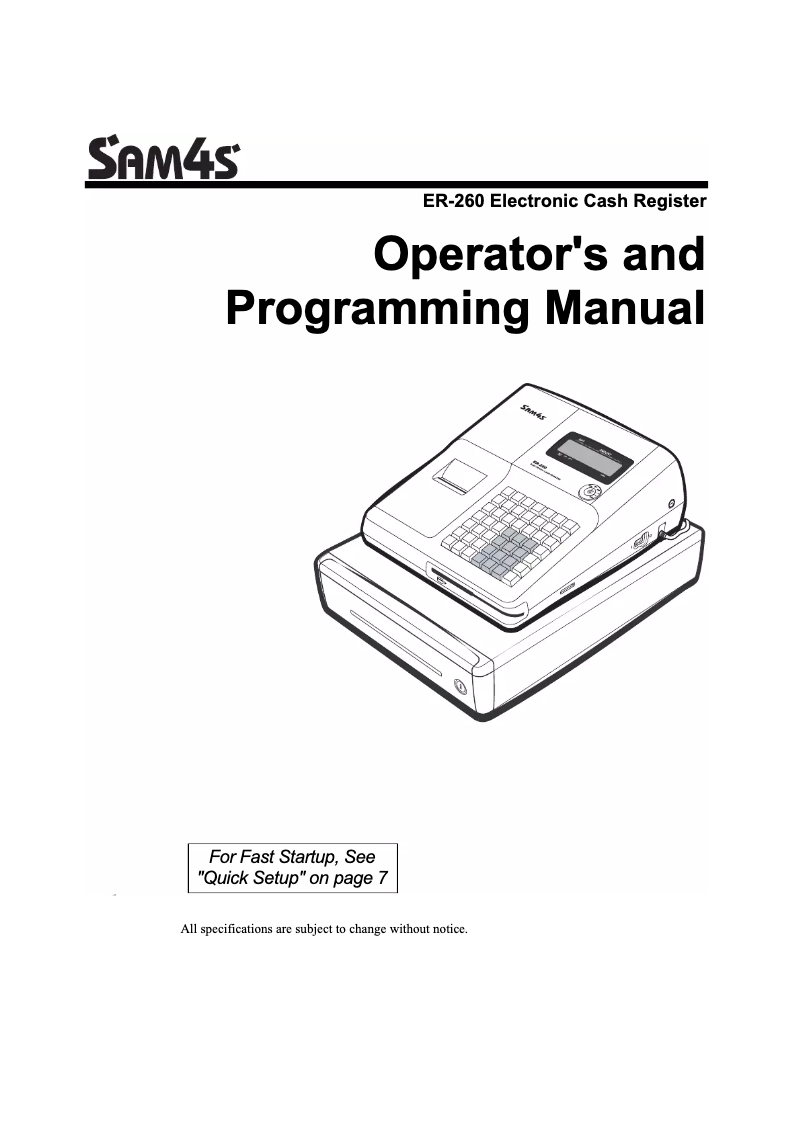Image de la première page du manuel de l'appareil ER-265