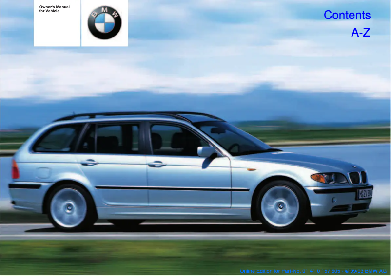 Page 1 de la notice Manuel utilisateur BMW 3 Series Sports Wagon (2004)