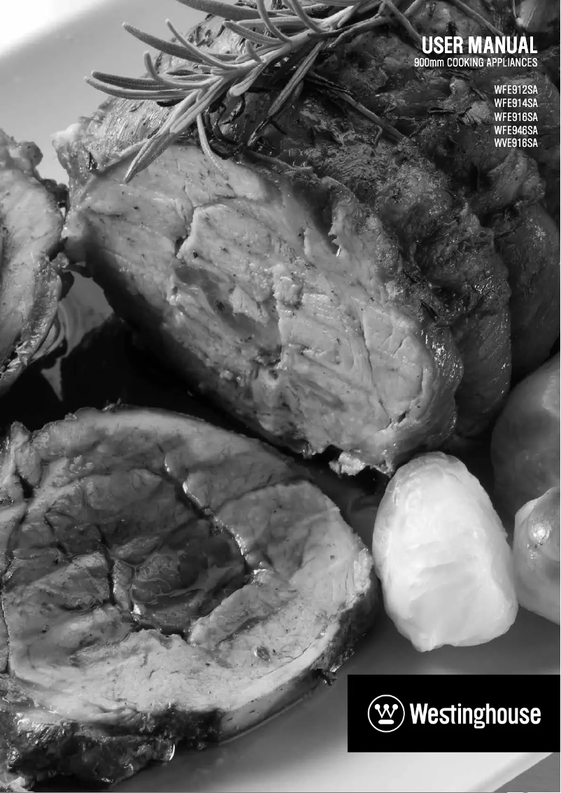 Page 1 de la notice Manuel utilisateur Westinghouse WFE912SA