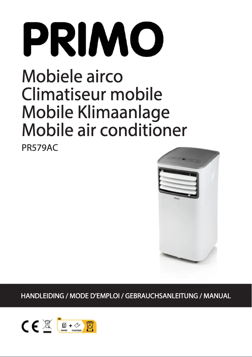 Image de la première page du manuel de l'appareil PR579AC