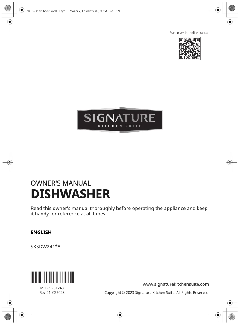 Página 1 del manual Manual de usuario Signature SKSDW2411T