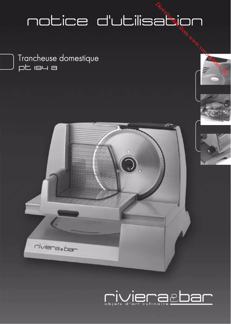 Image de la première page du manuel de l'appareil PT194A
