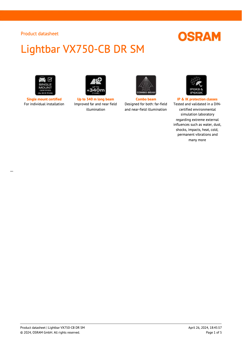 Image de la première page du manuel de l'appareil VX750-CB