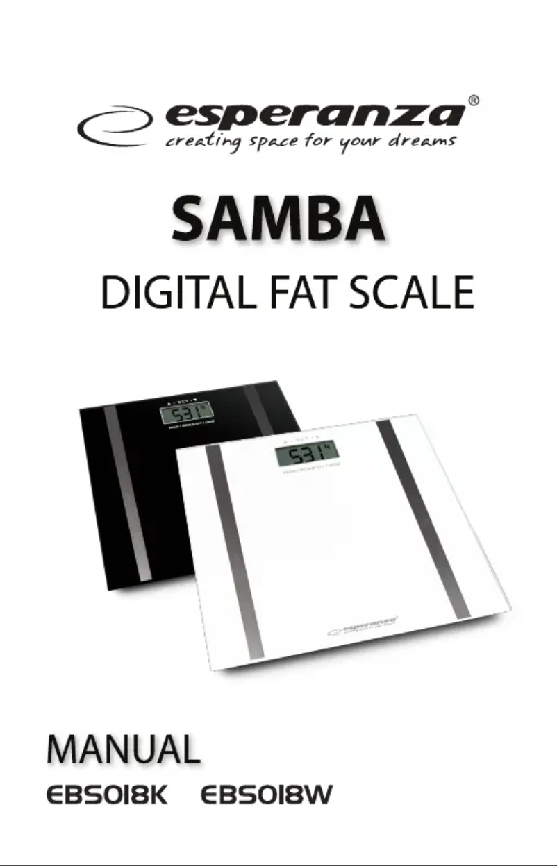 Page 1 de la notice Manuel utilisateur Esperanza Samba EBS018K