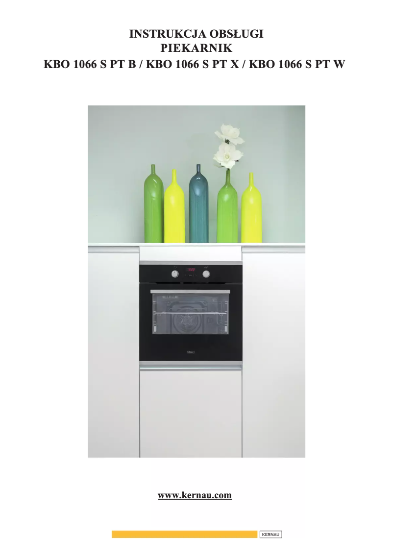 Página 1 del manual Manual de instrucciones Kernau KBO 1066 S PT W