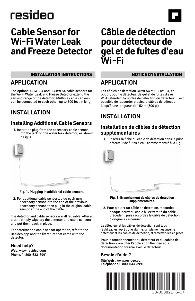 Page 1 de la notice Manuel utilisateur Honeywell RWD42/A