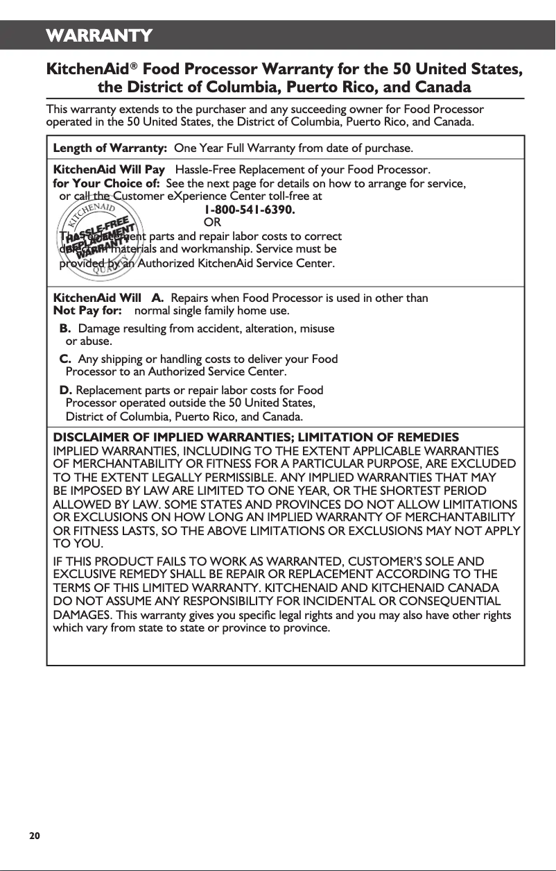 Image de la première page du manuel de l'appareil KFP0933ER