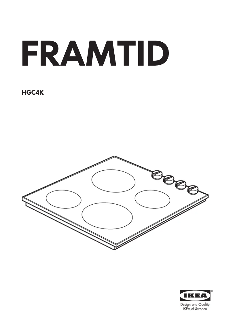 Page 1 de la notice Manuel utilisateur Whirlpool FRAMTID HGC 4K